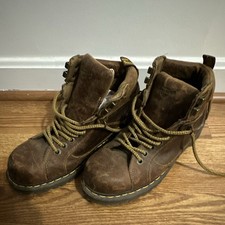 Dr. Martens Men's Brown Leather Combat Ankle Boots Lace Up US 9 EU 42