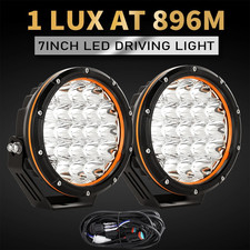 Pair LED Driving Spot Lights 7inch Pair Offroad Spotlight Truck Work 4x4 SUV