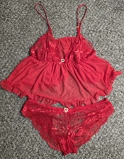 Seven til Midnight Lingerie Nighty Gown Green Set Womens Plus Sz 1X 2X