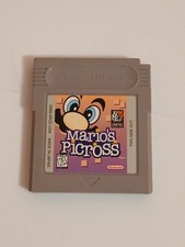 1995 Mario's Picross Game Only Authentic Nintendo Gameboy Color Cartridge Tested