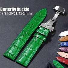 Genuine Crocodile Leather Watch Band Men Crocodile Watch Strap Quick Release