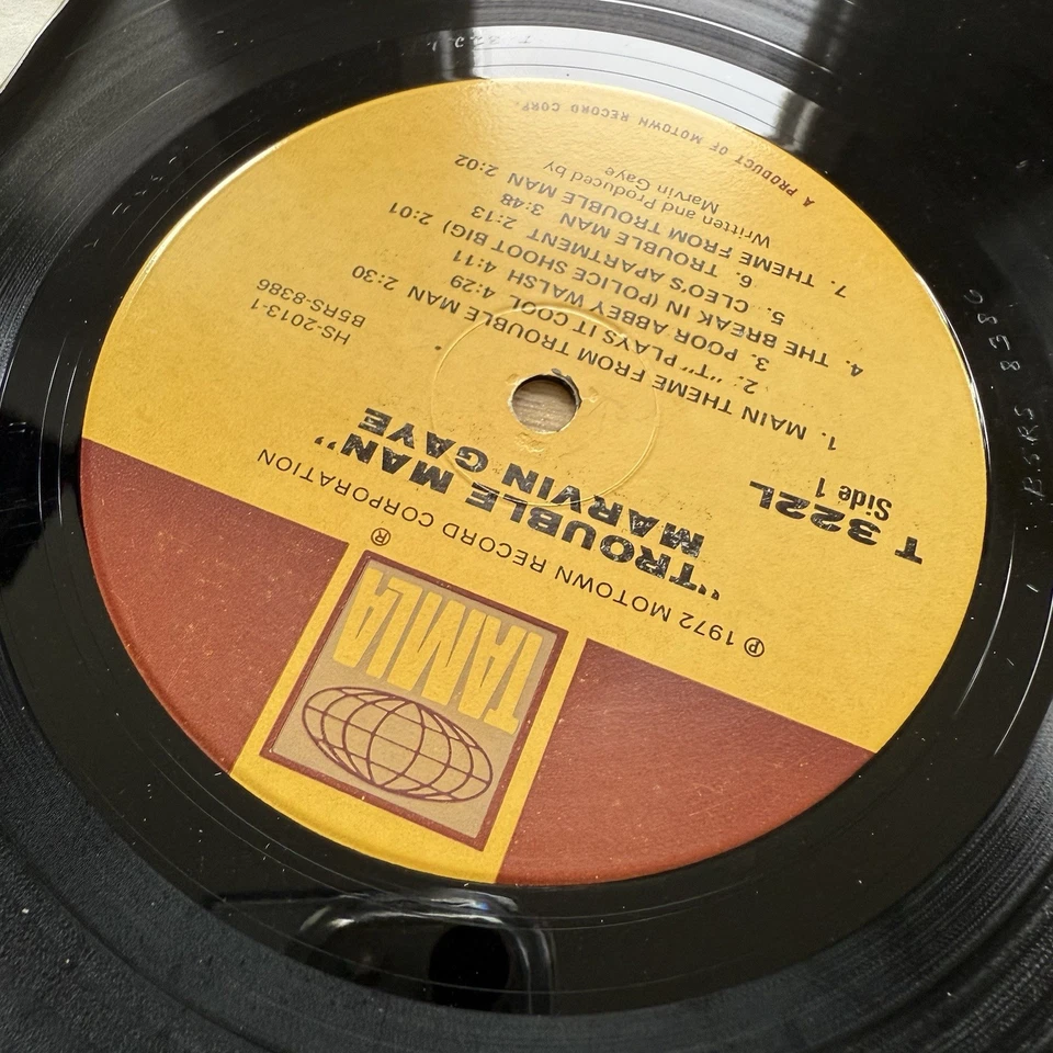 Marvin Gaye Trouble Man Original Tamla 1972 gatefold diecut soul soundtrack! - Image 4 of 4