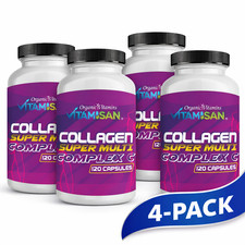 Collagen Vitamin C,Biotin,Anti-Aging,4x120capsules 480capsules Hair,Nails,Skin 