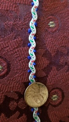 vintage multi colored baby rickrack trim sold by the yard
