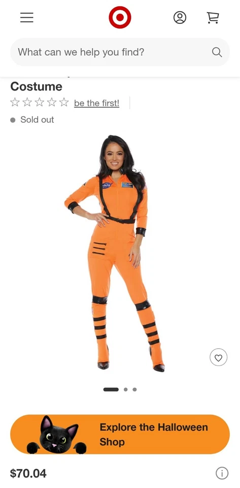 Disfraz de astronauta despegado adulto Foto 2 de 4