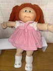 Vintage Cabbage Patch Kids Doll girl red ginger hair green eyes