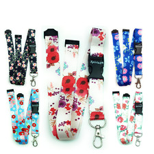 SpiriuS Neck Lanyard With Safety Breakaway Metal Clip - ID Card key badge Holder