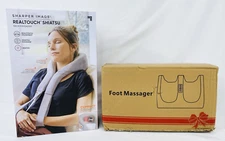 Foot Massager & Shiatsu Neck Massager - Spa Relax Massage Pain Relief - New*
