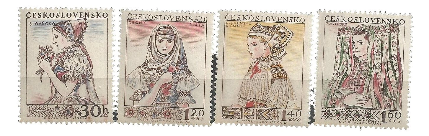 Cultures, Ethnicities Czech & Czechoslovakian 1951-1960 Year of Issue Stamps