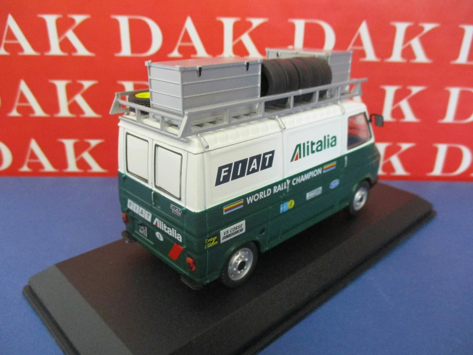Die cast 1/43 Modellino Furgone Fiat 242 E Fiat Alitalia Rally Team 1978-79 - Immagine 4 di 4