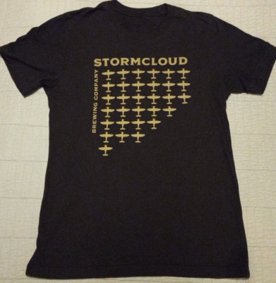 Unisex Small Gray Stormcloud Brewing Co. Graphic Beer Collection T Shirt