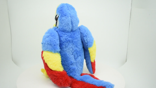 Papagei, blau, realistisches Stofftier Vogel Stofftier Kinder Geschenk sehr schön Plüsch 9 Zoll G009 - Video 1 von 1