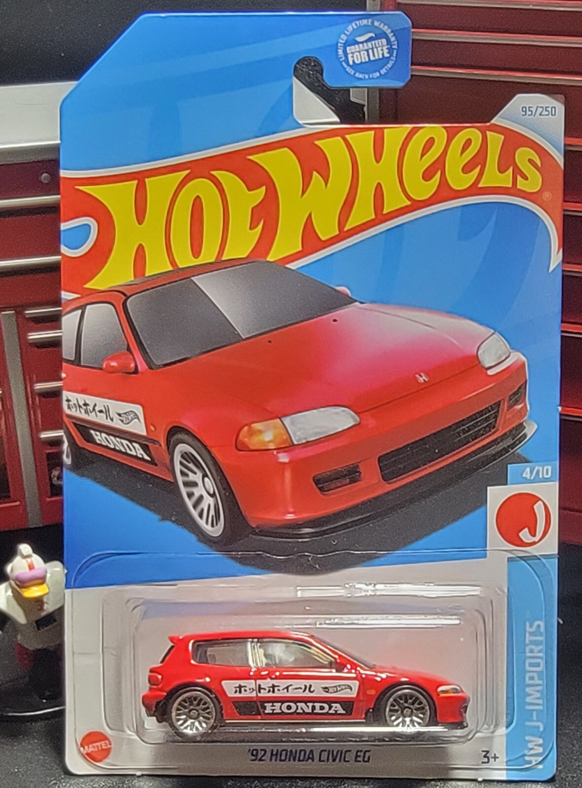 2024 Hot Wheels HW J-Imports 4/10 '92 Honda Civic EG Red FAST SHIPPING
