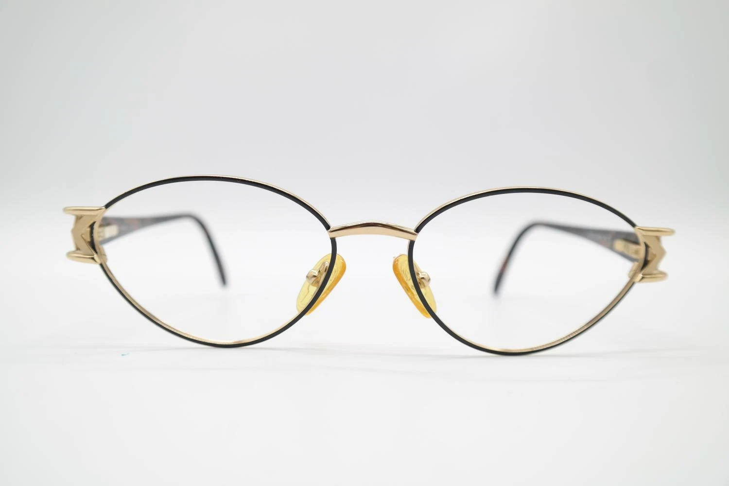 Vintage Zeiss 9405 4200 G Black Brown Oval Glasses Frame NOS