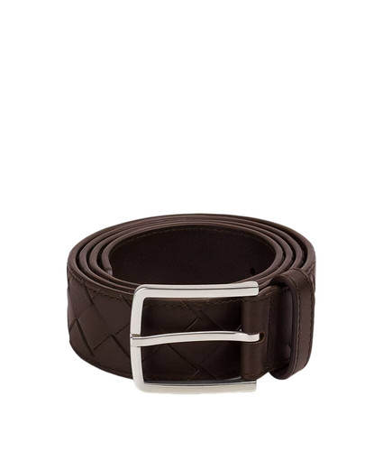 BOTTEGA VENETA $720 Fondant Intrecciato Belt New & Authentic
