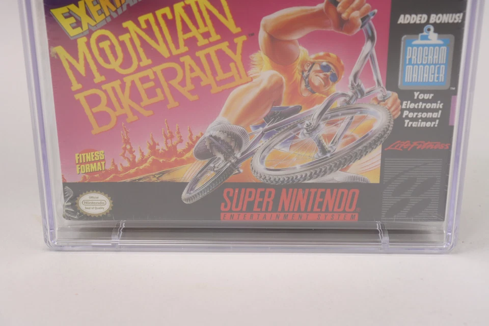 Exertainment: Mountain Bike Rally Nintendo SNES New Sealed V-Seam CGC 8.0 A - Image 3 of 4
