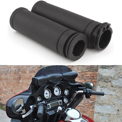 Motorcycle Hand Grips 1" 25mm Handlebars For Harley Electra Road - Foto 2