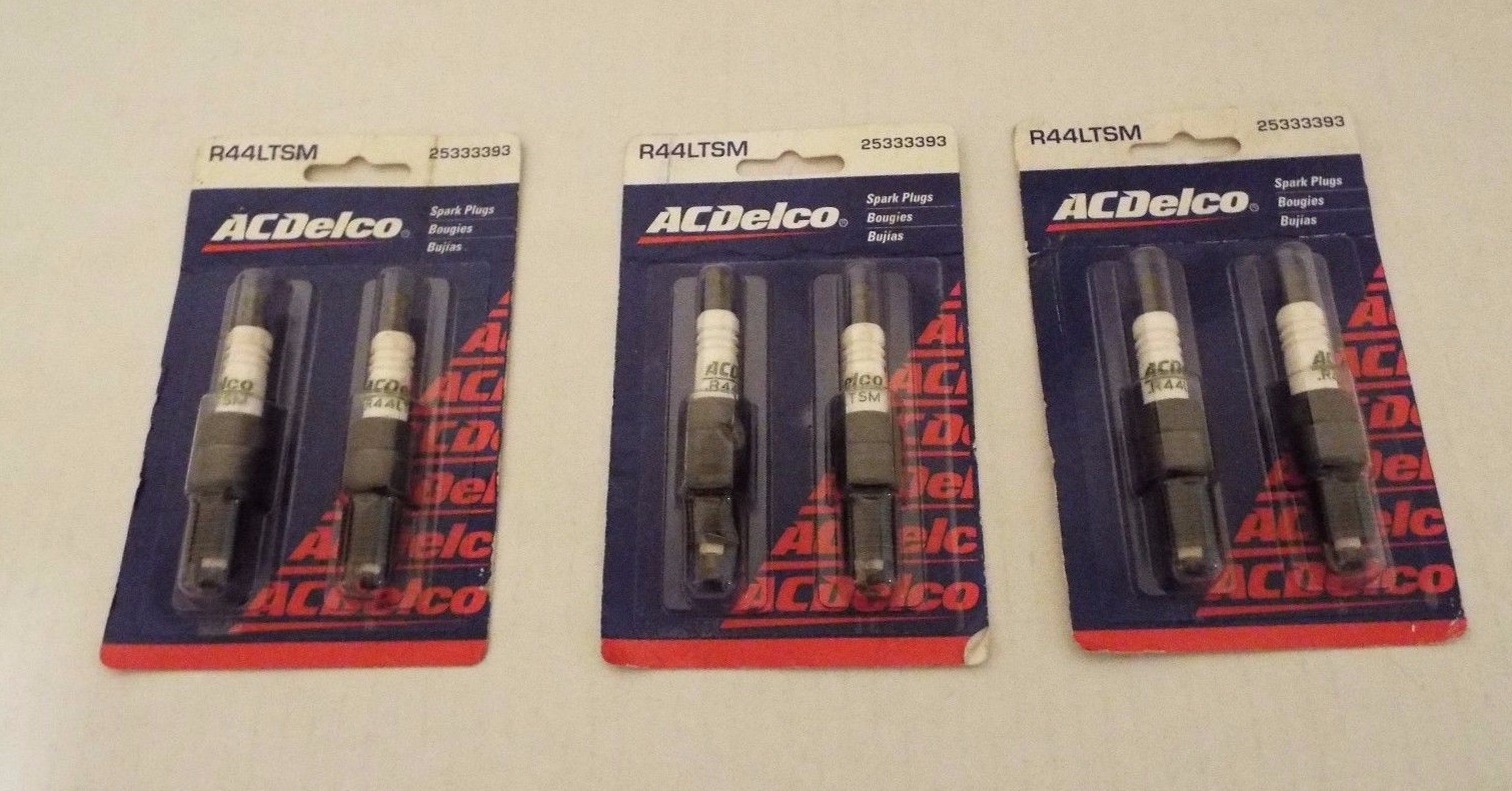 3 AC Delco - 2 pack Spark Plug R44LTSM 25333393 NISP- NEW OEM 