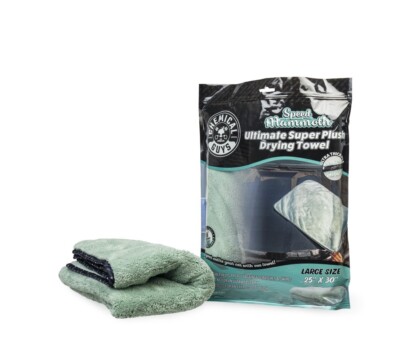 Chemical Guys Ultimate Super Plush Drying Towel Olive Green 1 Piece 25''x30''