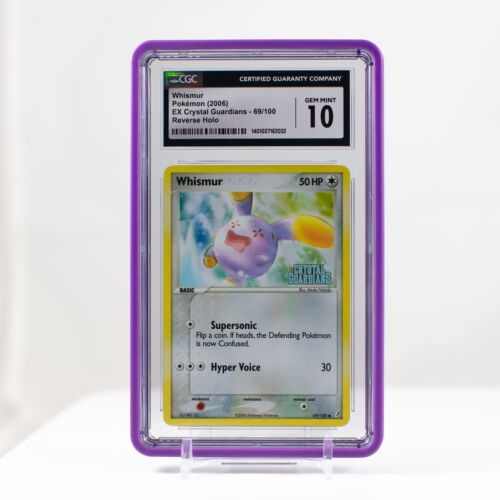 Pokemon Whismur Reverse Holo #69 EX Crystal Guardians 2006 CGC 10  POP14 PSA BGS - Picture 1 of 4