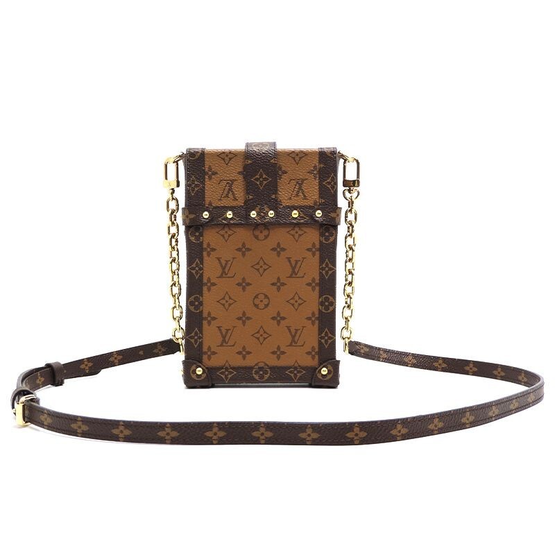 LOUIS VUITTON Monogram Pochette Trunk Vertical Shoulder Bag M67873 