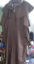 Long Wax Jacket Womens Equestrian Full Length Waxed Coat Uk Made Rydale Size 20