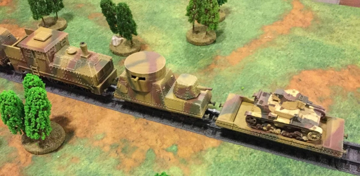 Armored Train, Civilian Train, Soviet Armored Train Combo w