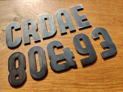 4'' Zoll Schild Schriftzug Metall Zahlen Haus Geschäft Garten Geschäft Bar