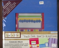 NEW Colorbok Scrapbook "Build for you" 8x8 with embelishment kit Lot SBK5B