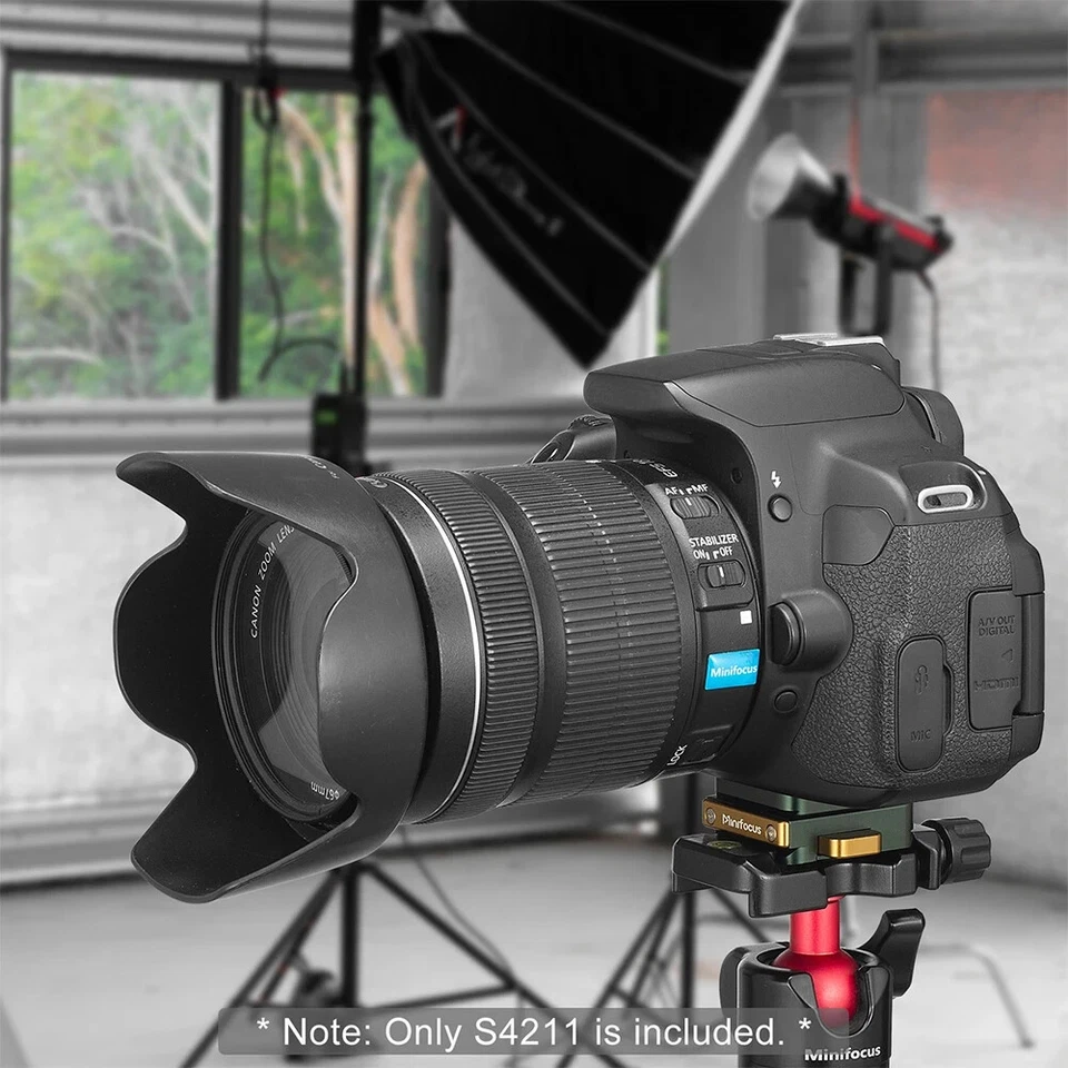 Placa de abrazadera de liberación rápida montaje en bloqueo en V tornillo de 1/4" para cabeza de trípode tipo Arca 38 mm Foto 3 de 4