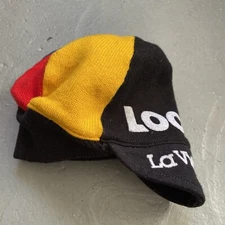 Vintage 1980s Santini La Vie Claire “LOOK” Cycling Cap Wool Blend Made In Italy