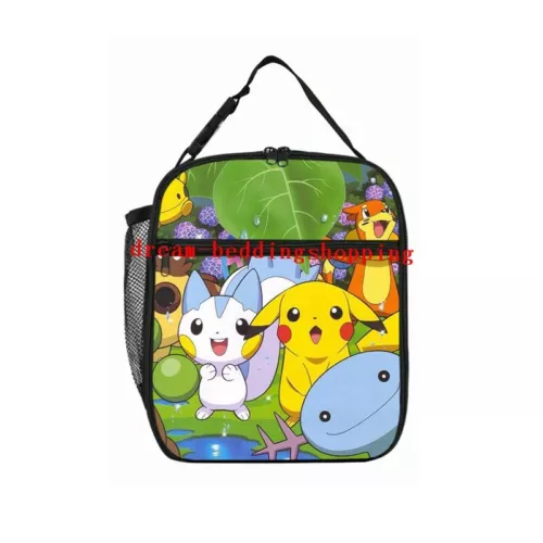 Pikachu Pokemon Insulated Lunch Bag School Picnic Snack Lunchbox Travel Box Gift - Picture 13 of 69