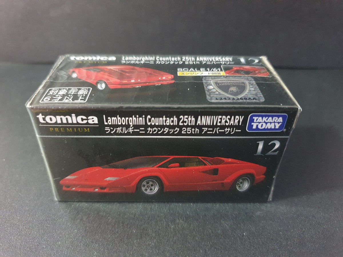 Tomica Premium Lamborghini Countach 25th Anniversary Diecast Car