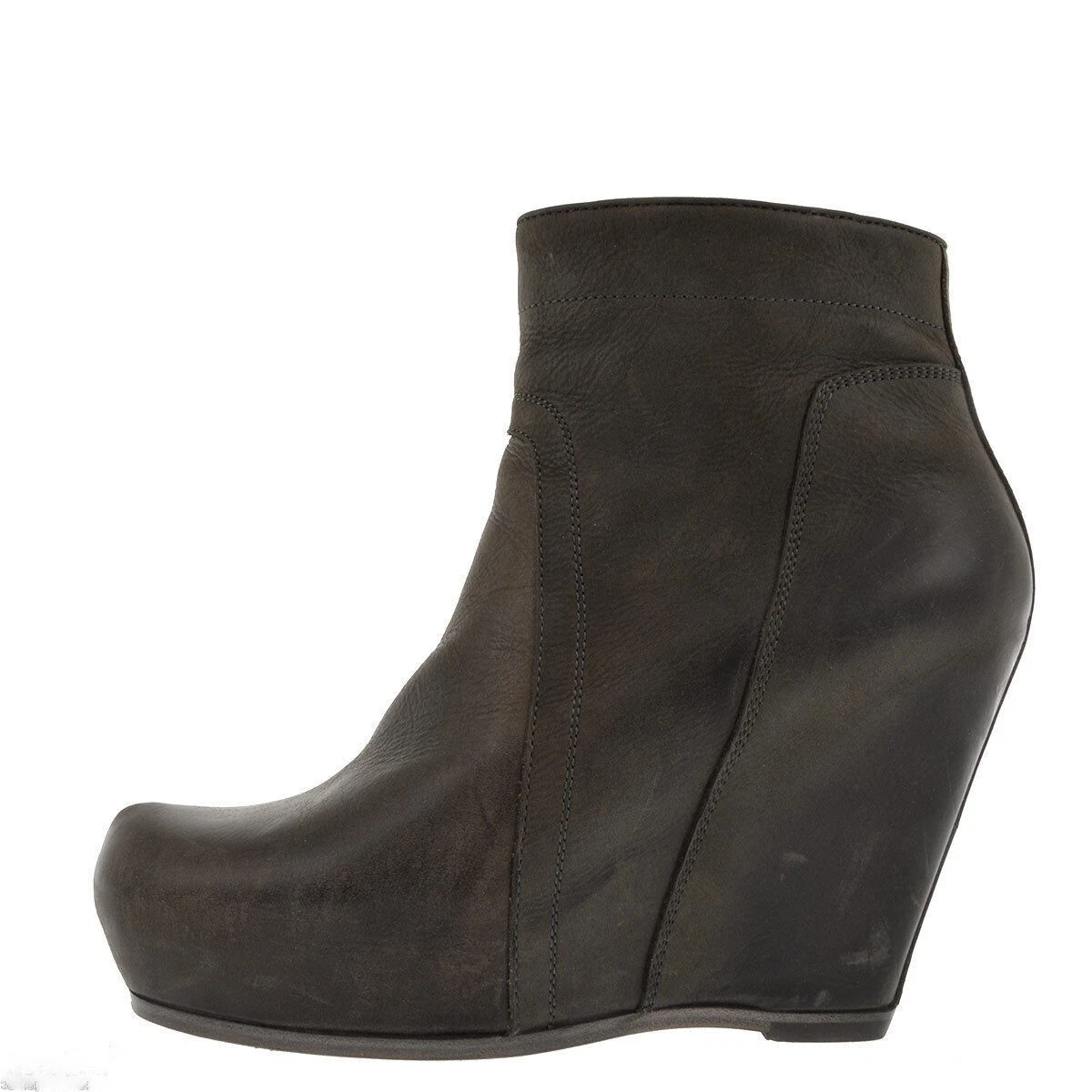 RICK OWENS Wedge Platform Boots Shoes size 39 EU 8 US