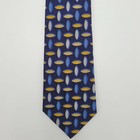 Turnbull & Asser London Men's Navy Blue Silk Tie Necktie Hand Made in England