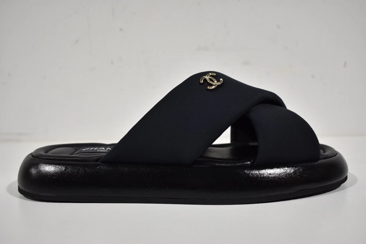 Chanel criss store cross sandals