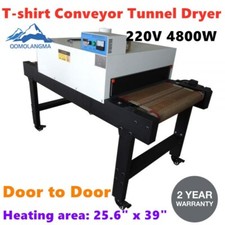 220V 4800W T-shirt Conveyor Tunnel Dryer 5.9ftx 25.6" Belt Screen Printing