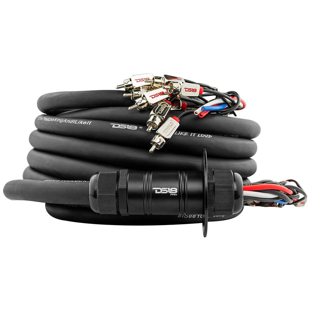 DS18 MDSA10/4.30FT Medusa Snake Audio Wire 10 Channels RCA 4 x 12GA Power Cable
