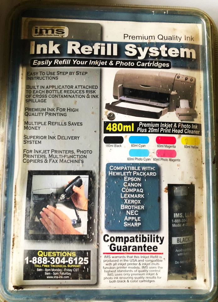 IMS Ink Refill System 480ml Premium Quality Easy Fill Inkjet All Major Copiers - Image 2 of 2