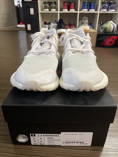 y3 pure boost triple white