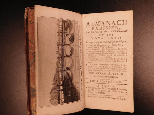 1788 1ed French Almanac Parisien Louis XVI Illustrated Tourist Guide Castles Art - Picture 2 of 12