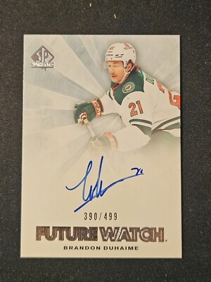 21-22 Brandon Duhaime Retro Future Watch Autographed #/499