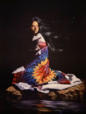 Penni Anne Cross Canvas Reflections  Signed & Numbered Native American