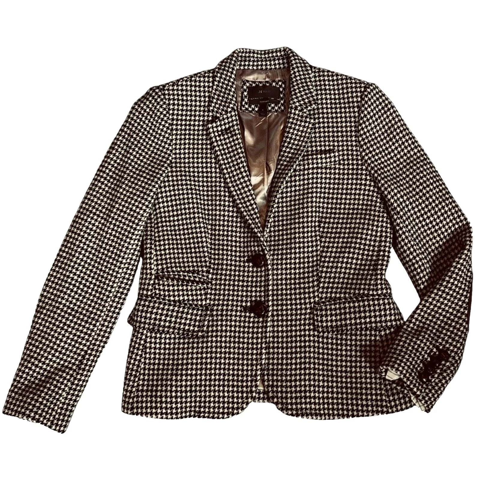 Marrón Abrigos Cuadros J.CREW, chaquetas y chalecos para Mujeres
