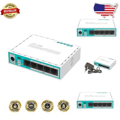 Compact PoE 5-Port Router - Stylish hEX lite RB750r2 for SOHO Environments