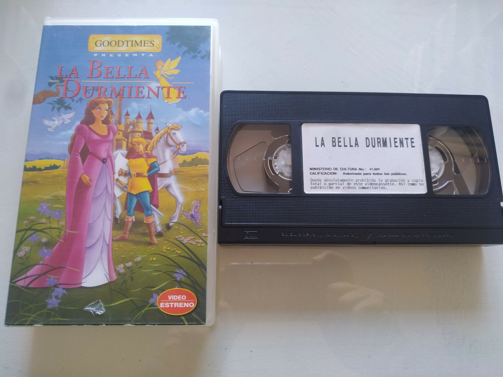 The Sleeping Beauty Animation Manga Films - VHS Tape Spanish - 3T