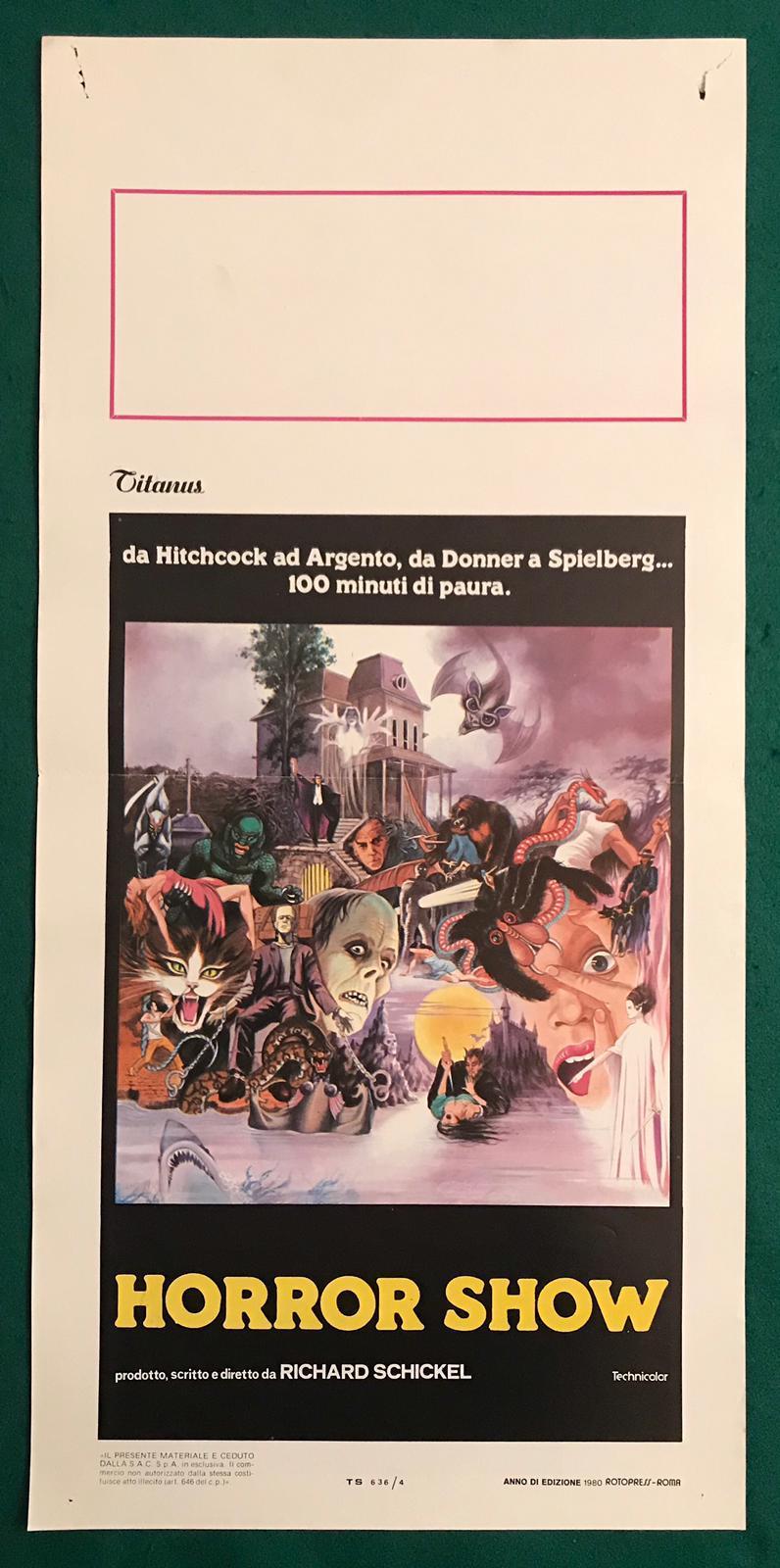 Locandina originale film HORROR SHOW (1979) - Regia di Richard Schickel