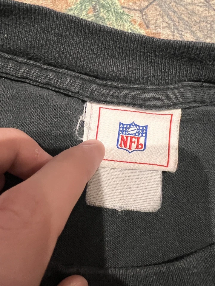 Ropa de calle vintage Y2K negra Pittsburgh Steelers 2005 Super Bowl L-XL Champions Foto 2 de 3