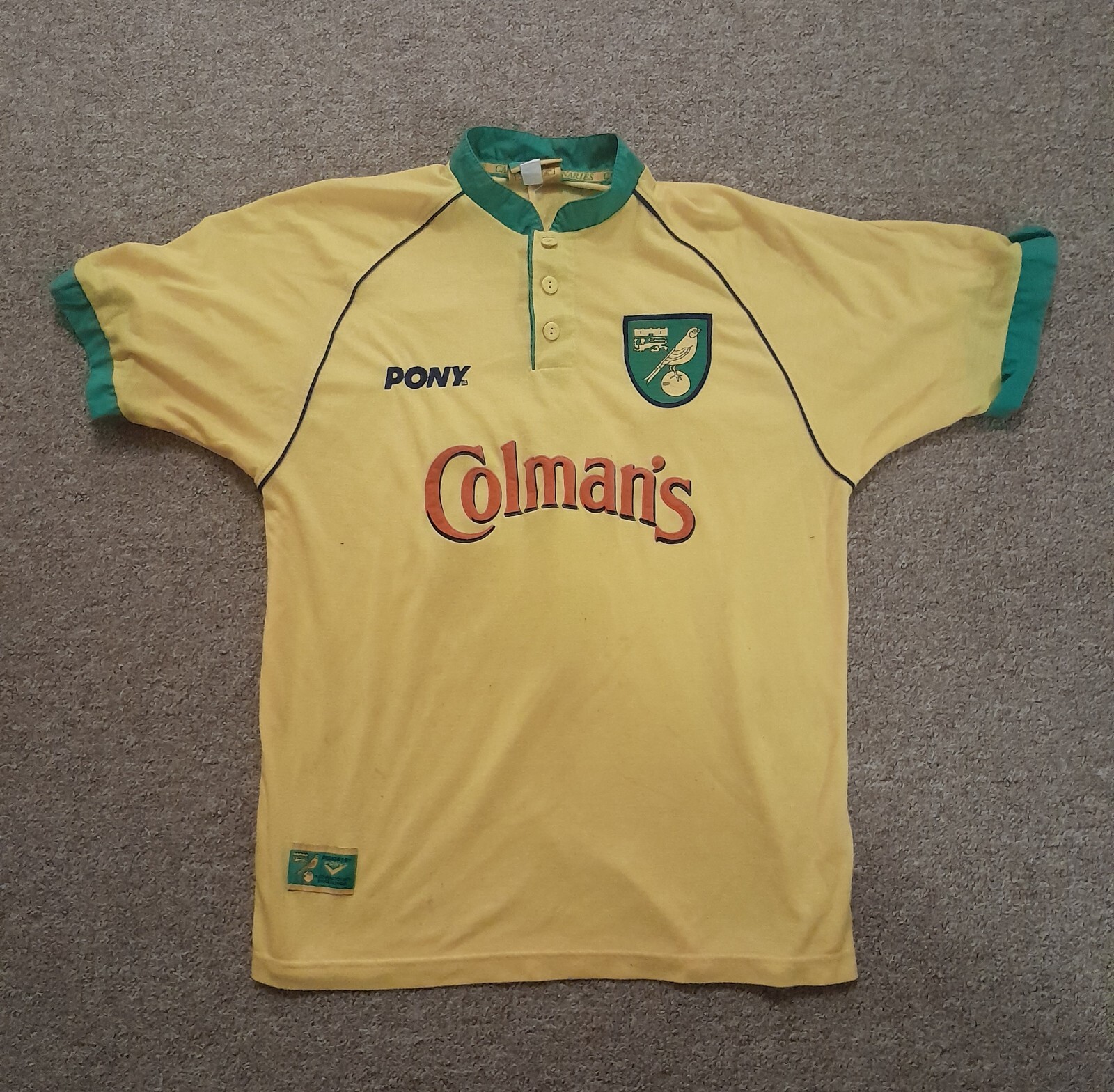norwich city 9799 Fleck Vintage football shirt Medium eBay