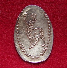 Multi-point Buck ~ Gatlinburg TN Mountain Mall ~ Copper souvenir elongated penny